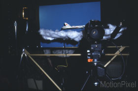 Modelltrick im Super-8 Filmstudio